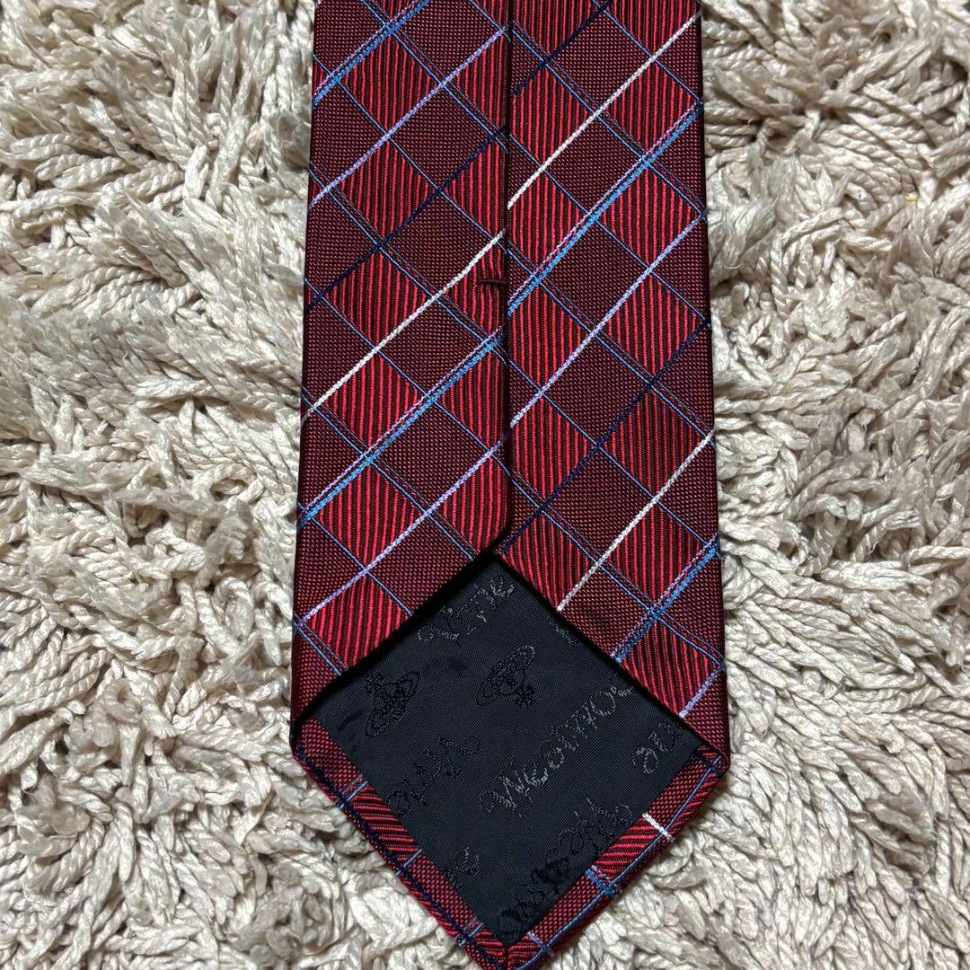 《Vivienne Westwood MAN 》絹100% ネクタイ ボルドー