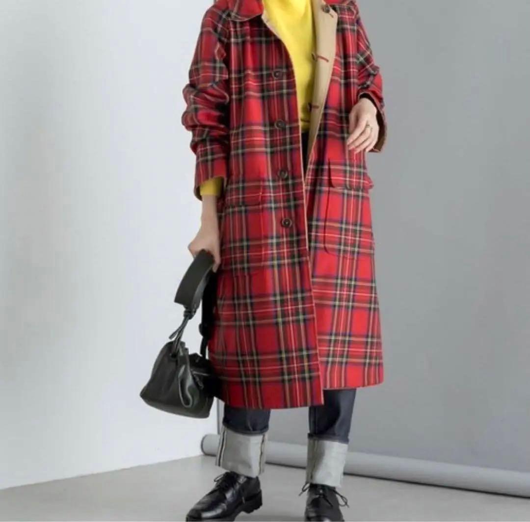 美品 Kinloch Anderson ear 別注リバーシブルロングコート - メルカリ