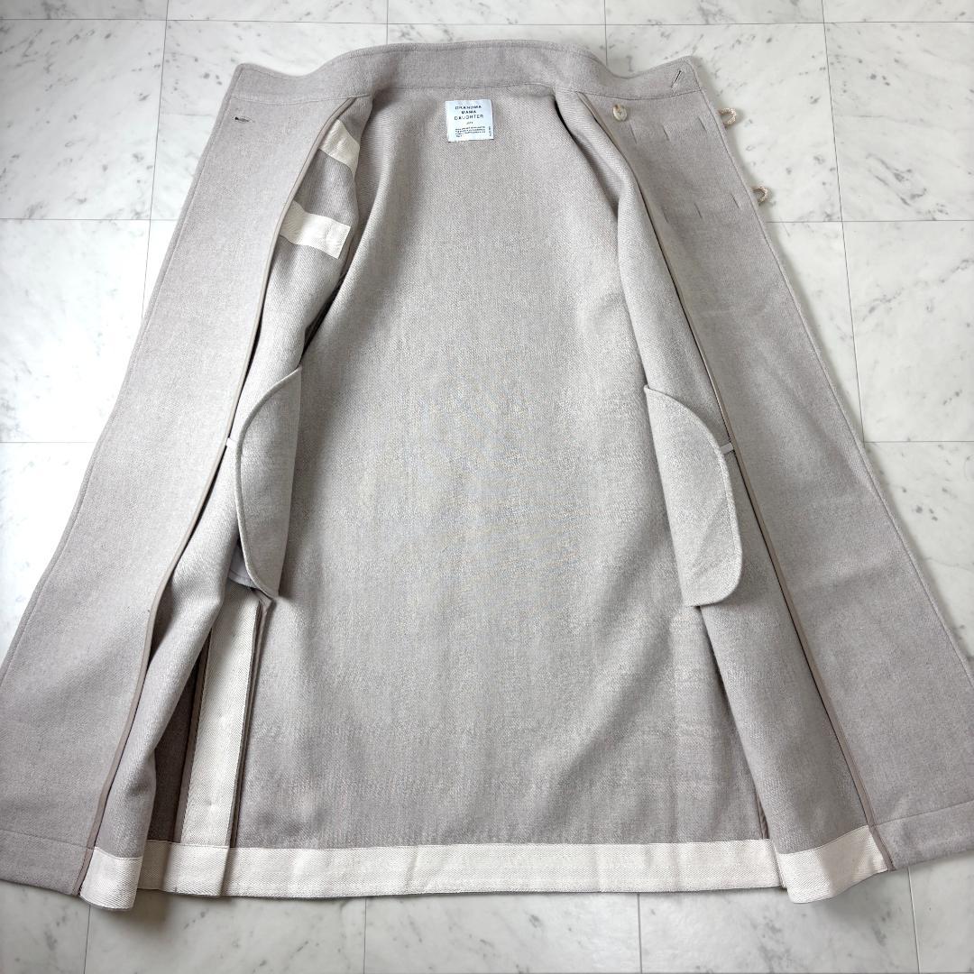 グランマママドーター F スタンドカラーダッフルコート メルトンコート