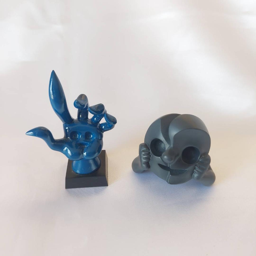 岡本太郎 アートピース集 2 祝祭の復活 手 青 若い夢 2点 セット 海洋