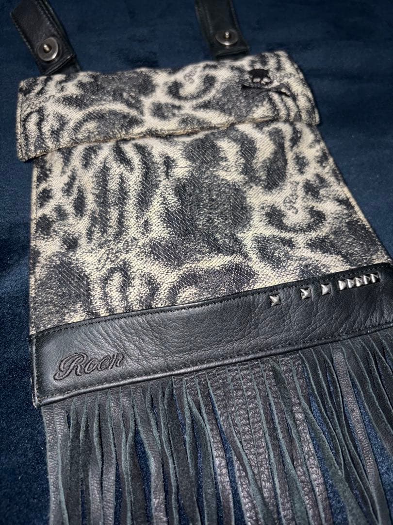 Roenロエン スカル ベルトウエストバッグポーチ デニム レザー Roenロエン スカル ベルトウエストバッグポーチ デニム レザー - メルカリ