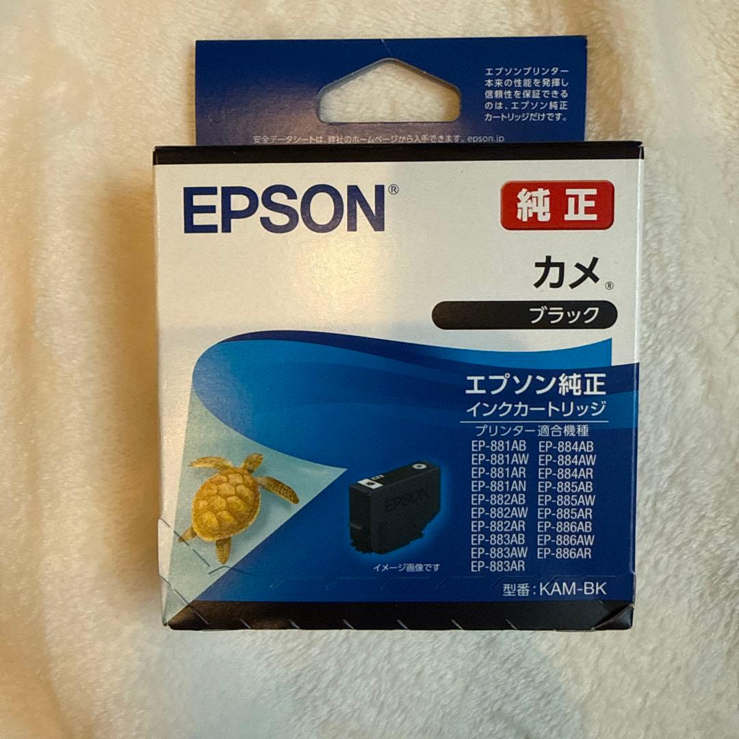 EPSON 純正 インクカートリッジ カメ ブラック - メルカリ