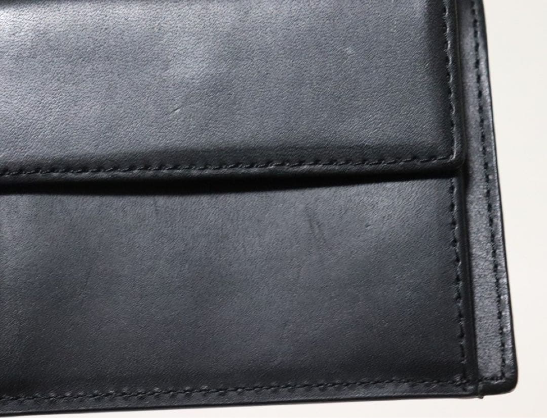 《ポールスミス》新品 ステッチハイライト 凹凸ロゴレザー2つ折り財布 ウォレット