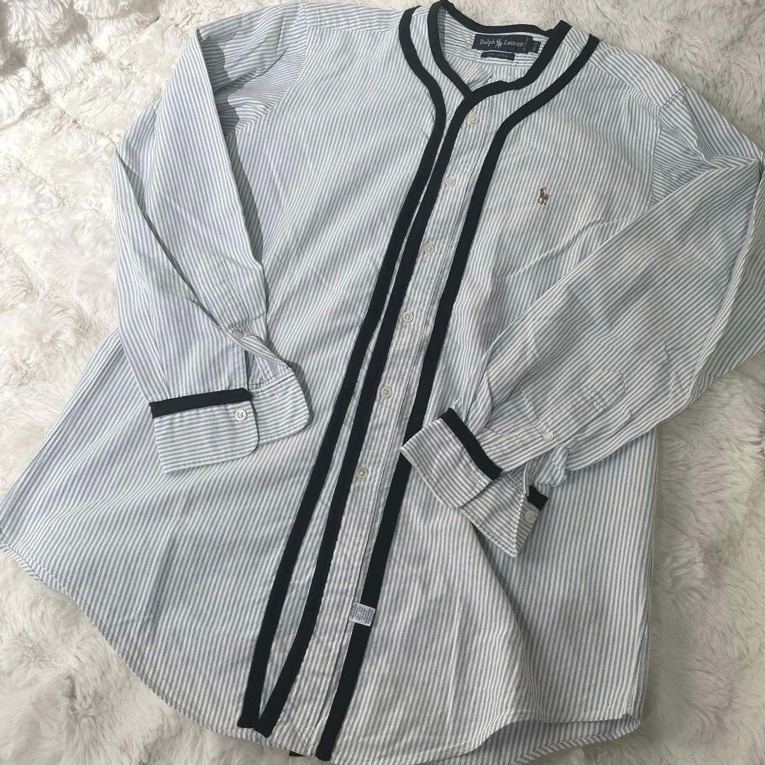 レア 90sラルフローレン ベースボール シャツ 長袖 ビンテージ y2k