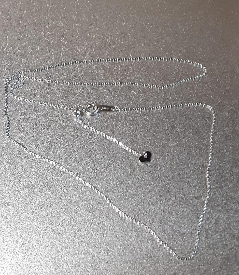 K18 WG ネックレス 45.5cm ボールチェーンアジャスター