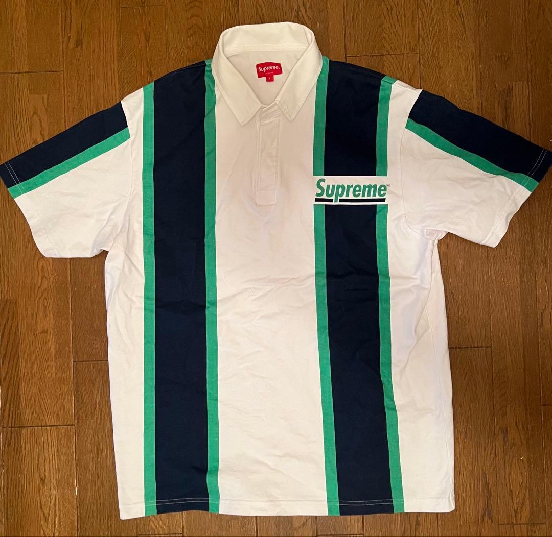Supreme Stripe S/S Rugby(L - メルカリ