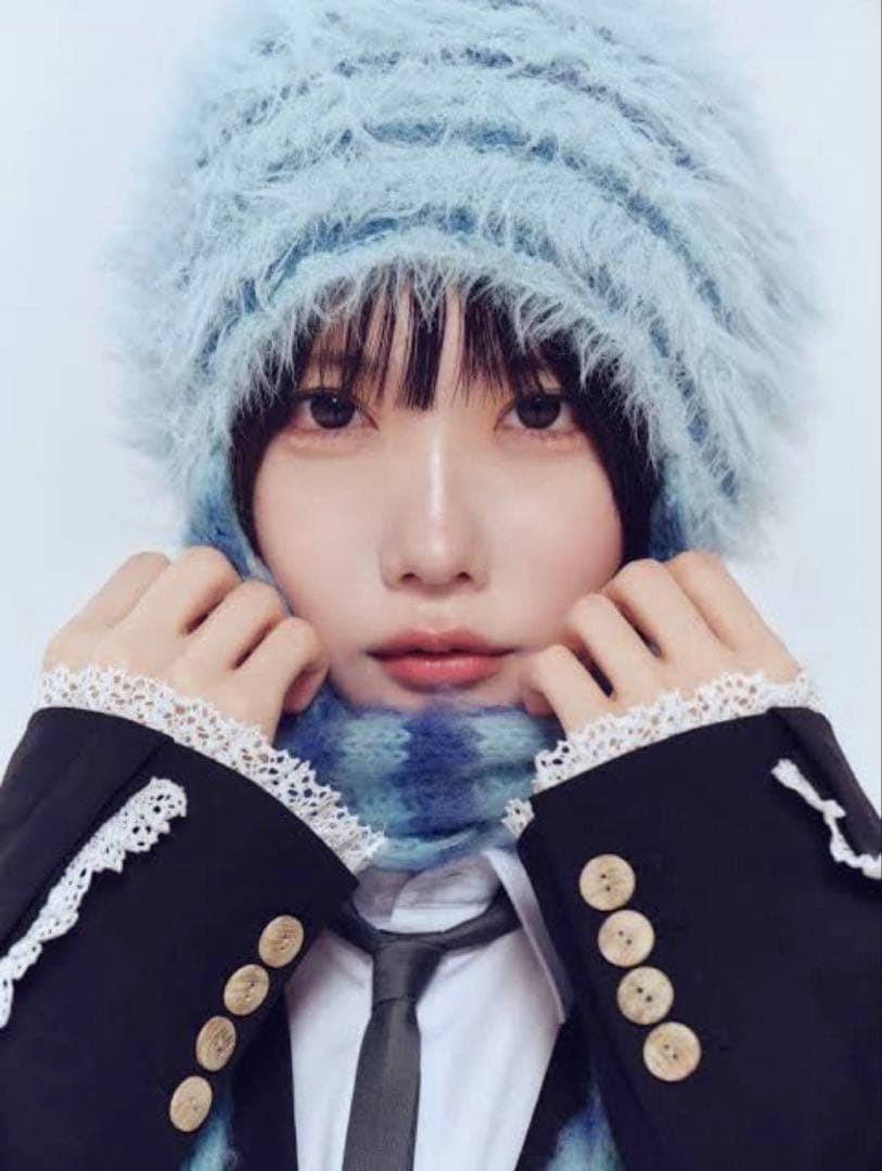 マフラーニットキャップ ヘルブラウ あの - メルカリ