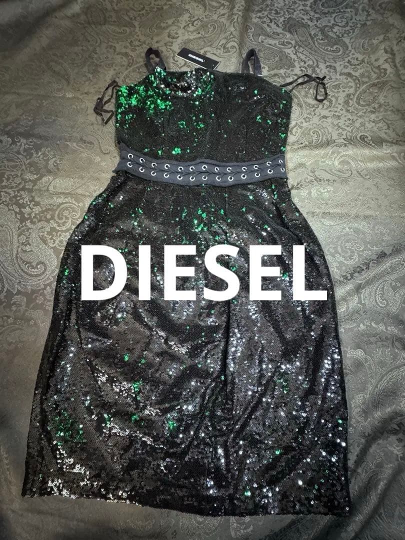お値下げ中【新品未使用タグ付き】DIESEL総スパンコール ドレス／ワンピース die-l-t-e8-320.jpg