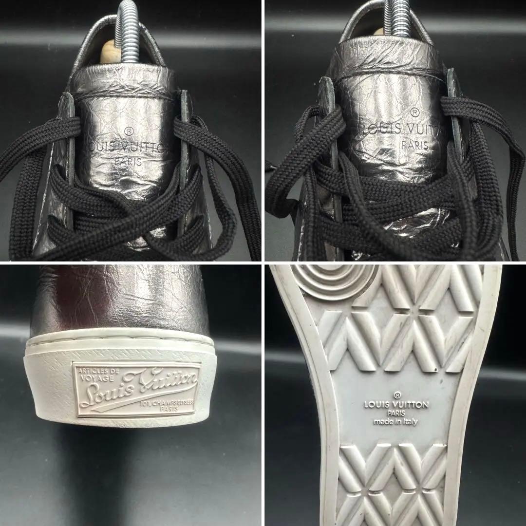 極美品】ルイヴィトン スニーカー ダミエ シルバー メンズ 26.5cm相当