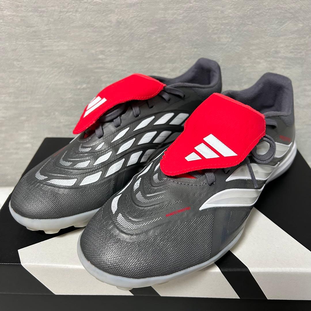 美品 ADIDAS プレデター26 PRO TF サイズ26.5㎝ adidas アディダス プレデター PRO FT TF(シルバー×ホワイト×レッド