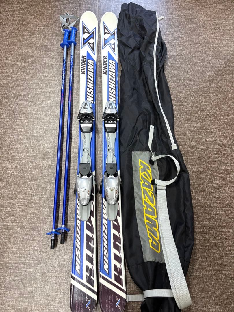 NISHIZAWA スキー板 ストック セット KINDER - メルカリ