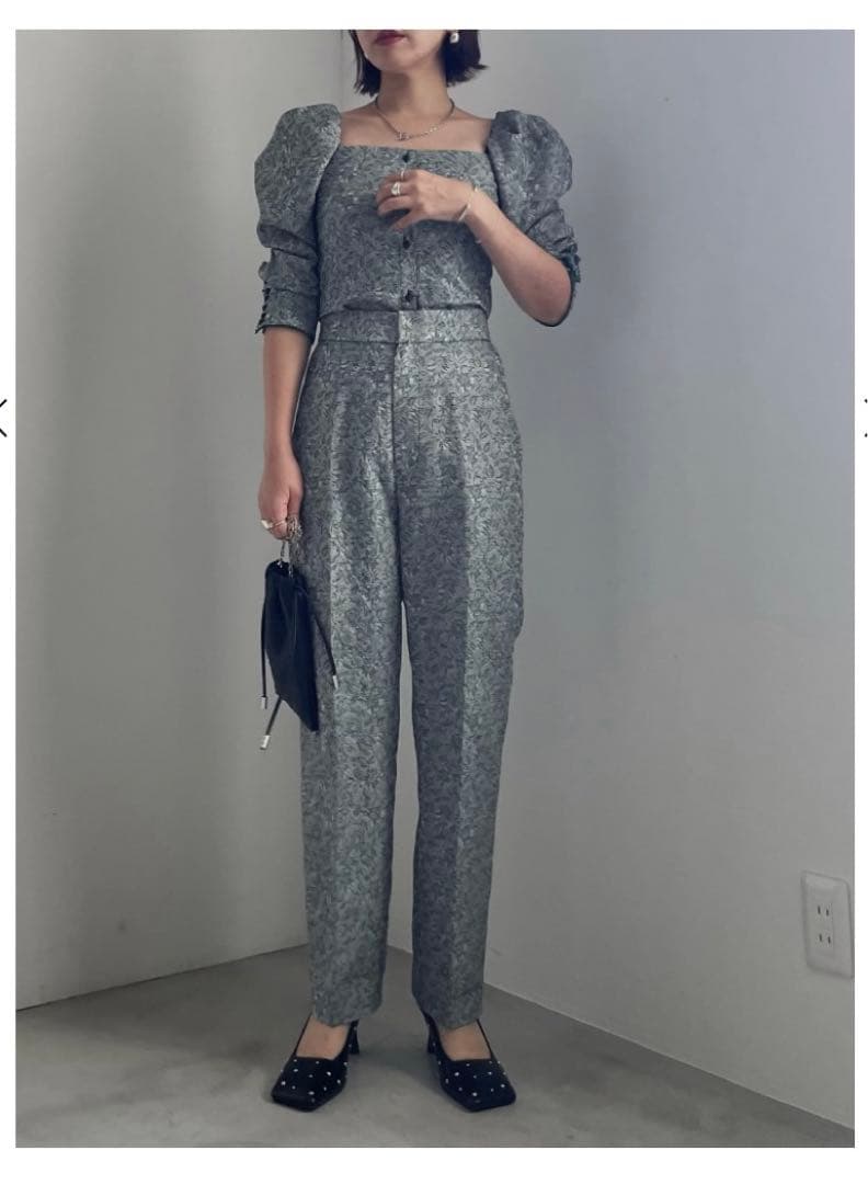 ameri アメリ 3WAY JACQUARD SET UP グリーン - メルカリ