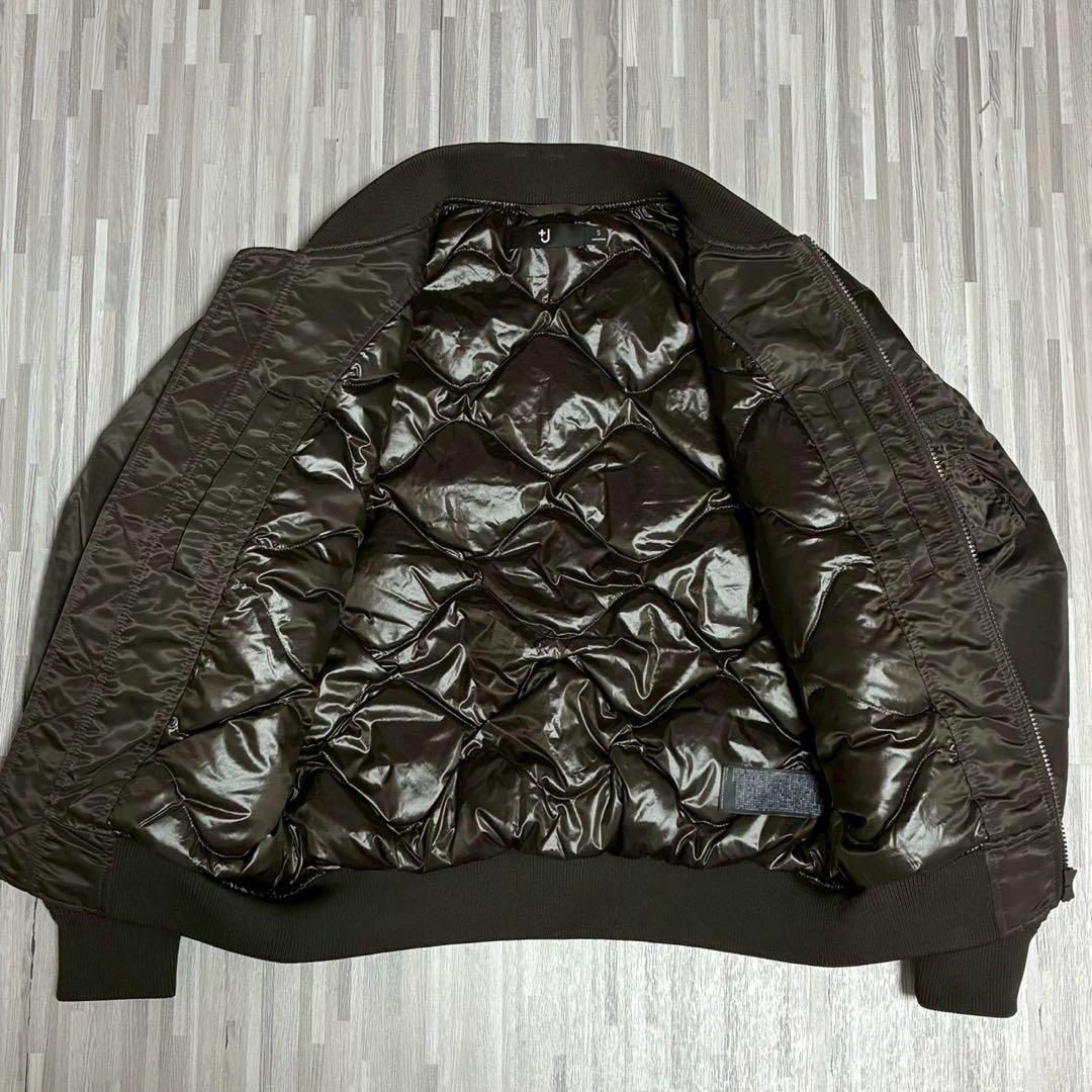 ユニクロ+J ハイブリッドダウンオーバーサイズ MA-1 ダークグリーン S