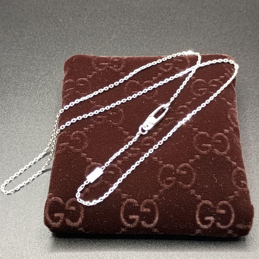 GUCCI カットあずきチェーン 42cm 1.2mm 細目 SILVER925