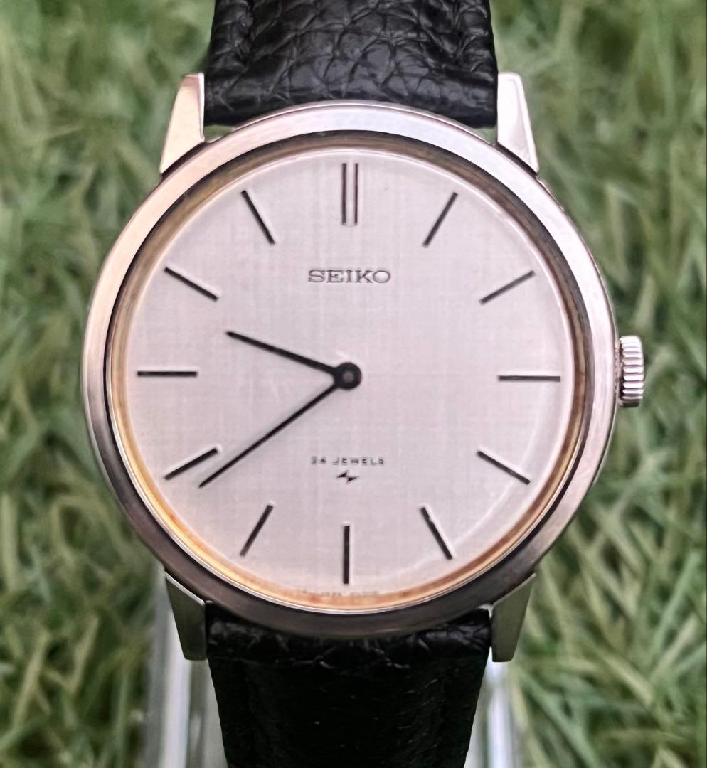 極美品◎セイコー シャリオ 手巻 24石 SEIKO 時計 メンズヴィンテージ