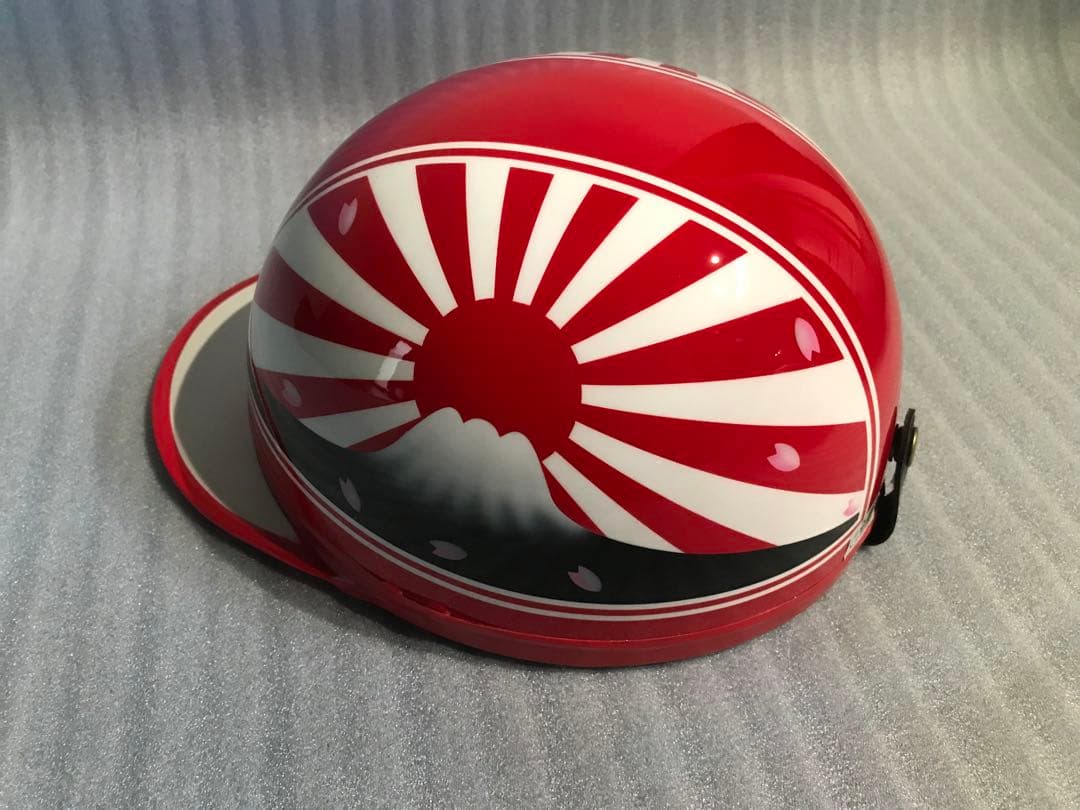 富士日章 コルク半 ヘルメット 旧車會 暴走族 三段シート ロケット