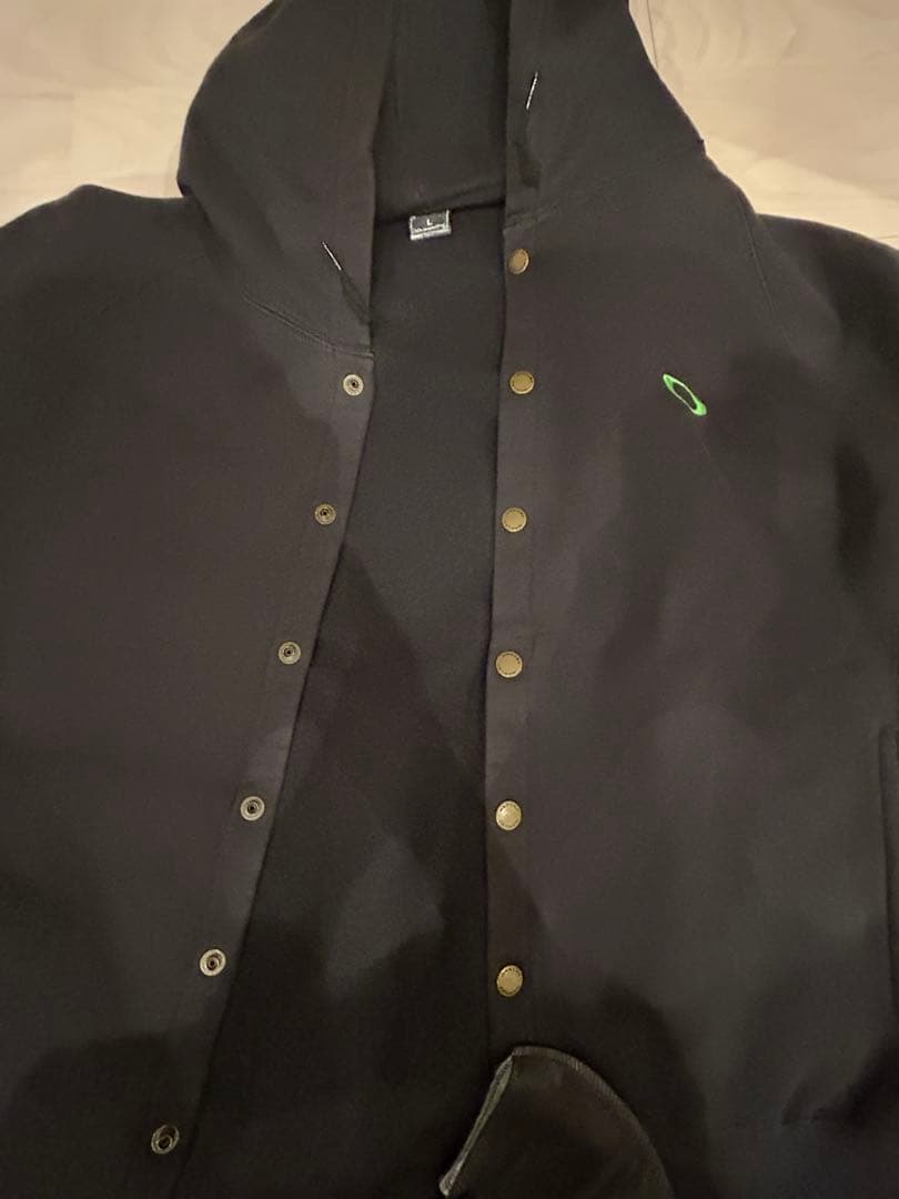 値下げ可oakley ボタンダウンパーカー フーディ 00s 90s ブラック