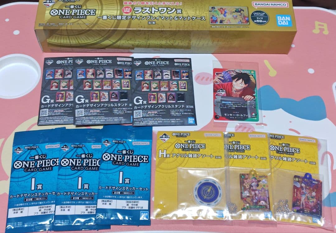 一番くじ　ワンピース　ラストワン賞　プレイマット　プロモカード　ルフィ　他 ワンピース 一番くじ ラストワン プロモカード A賞 その他セット