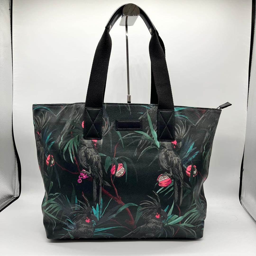 Paul Smith トロピカルバード 黒 トートバッグ