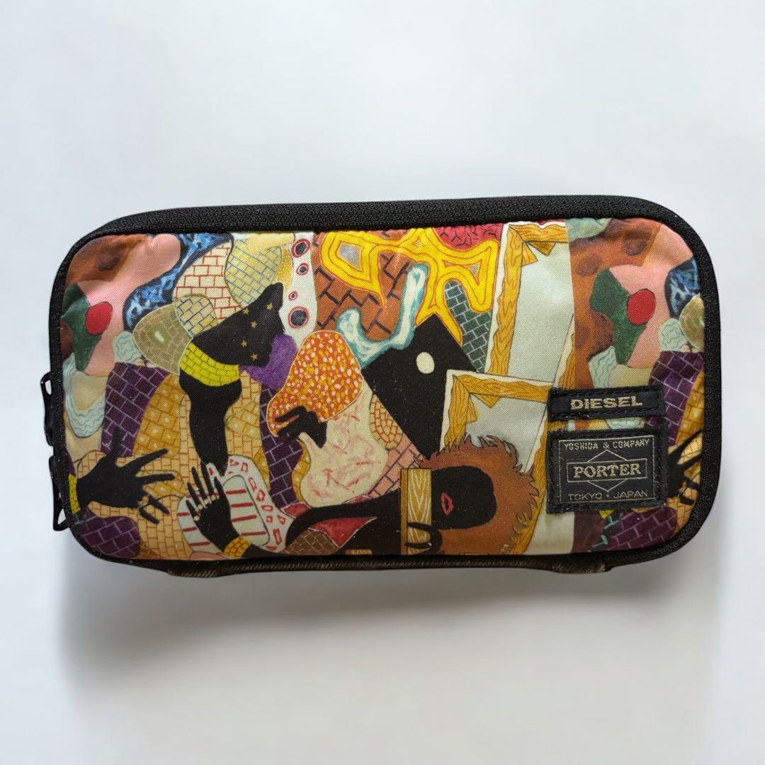 PORTER DIESEL コラボ 長財布 総柄 ラウンド ポーター ディーゼル