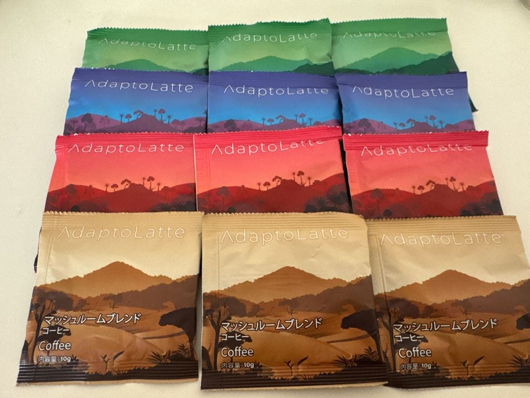 アダプトラテ トラベルパック 12袋セット オリジナル デカフェ 抹茶