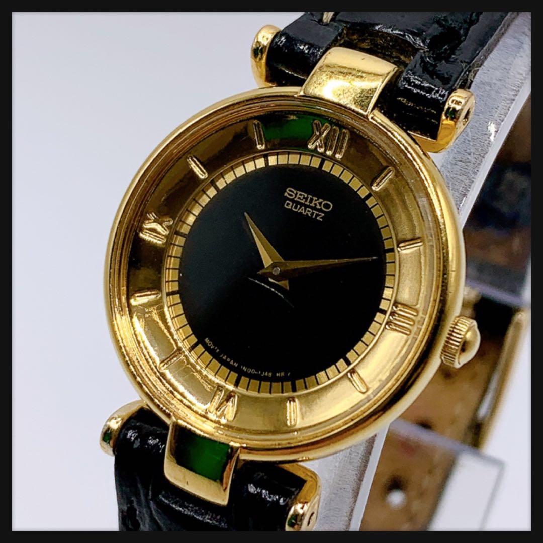 新電池】SEIKO セイコー☆クォーツ レディース 腕時計 ゴールド