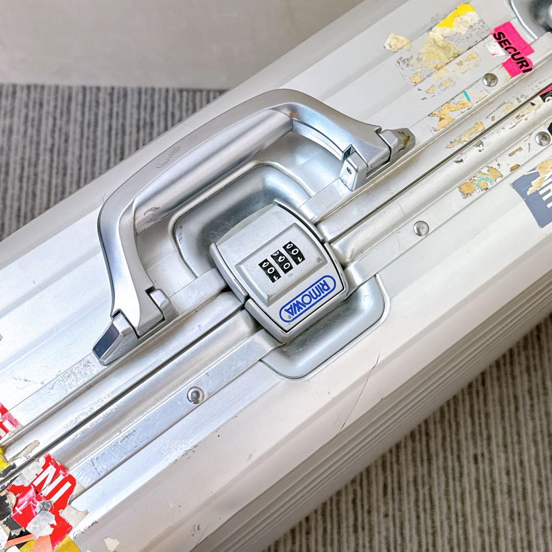 希少】 RIMOWA 929.70 2輪ローリングトロリー ビンテージ 青ロゴ