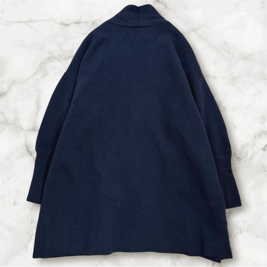 新品タグ付 イエナ ウールカシミヤ ガウンカーディガン ネイビー