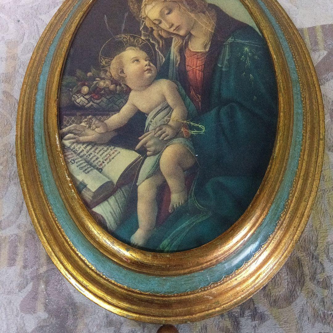 ボッティチェリ聖母子 壁掛オルゴール