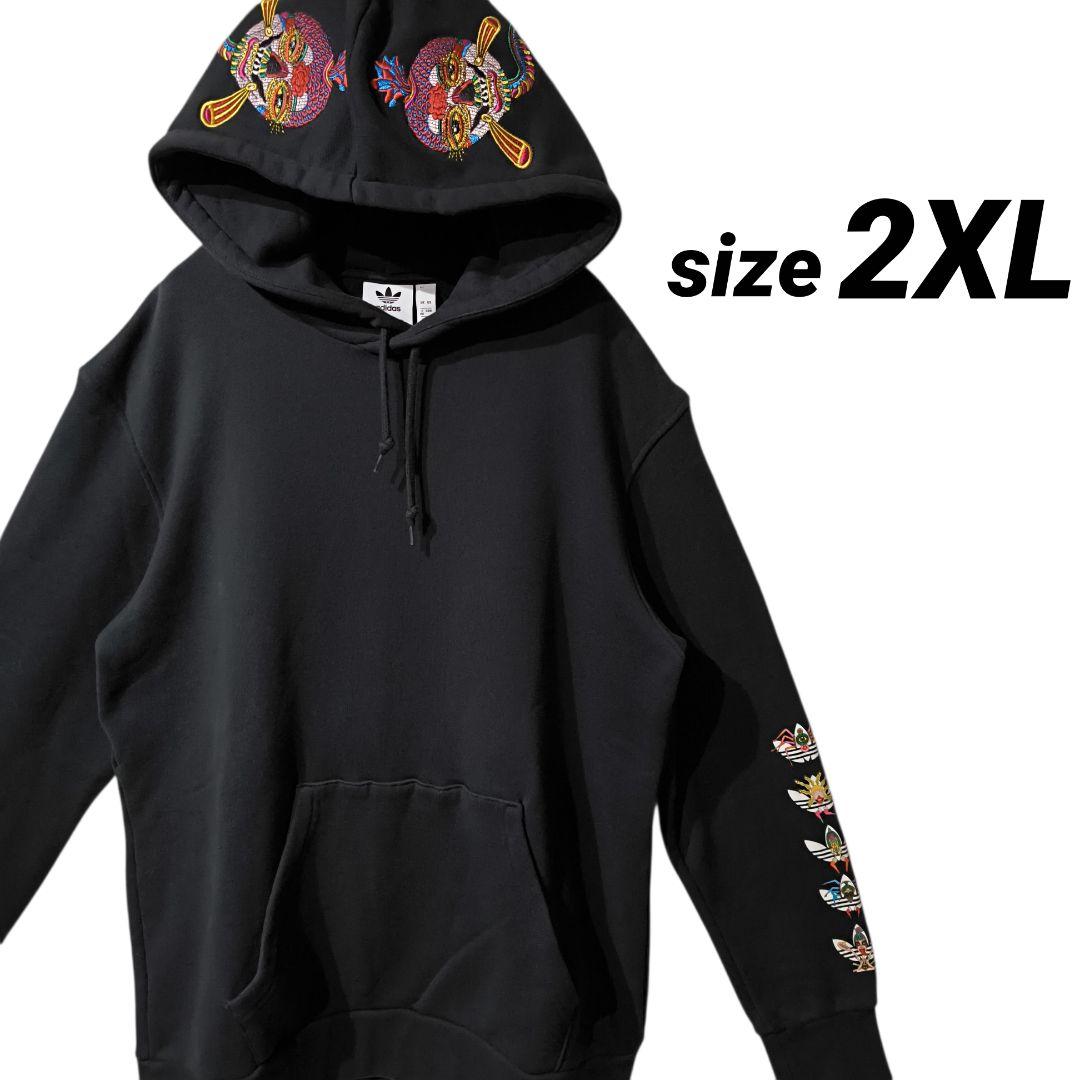 アディダス TANAAMI HERO HOODIE 田名網敬一 2XL 黒 アディダス TANAAMI HERO HOODIE 田名網敬一 2XL 黒