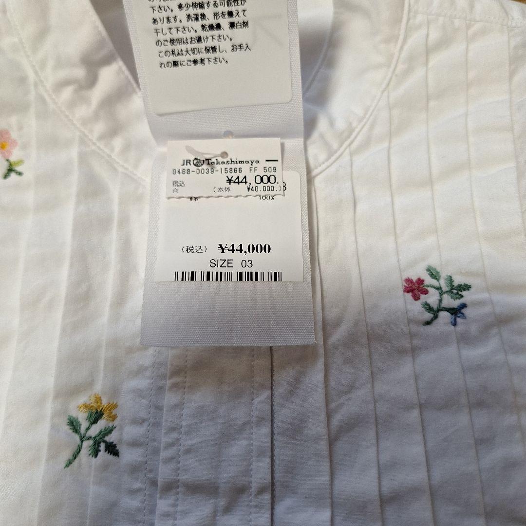 45R ダンプ小花刺繍のプチローファーシャツ サイズ3 - メルカリ