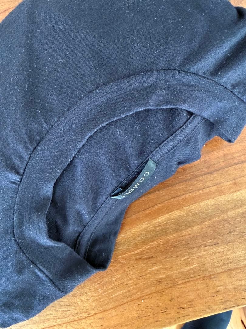 COMOLI ウール天竺ロンT ネイビー4 ネック傷あり - メルカリ