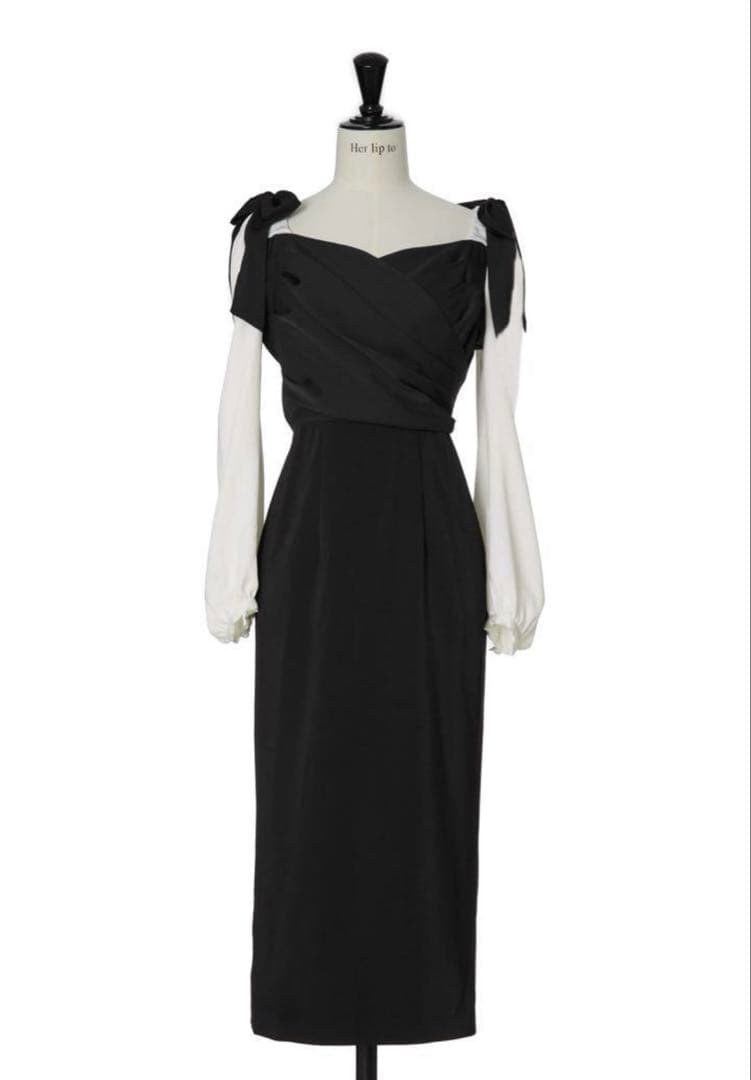 herlipto Faubourg Shoulder Ribbon Dress - メルカリ