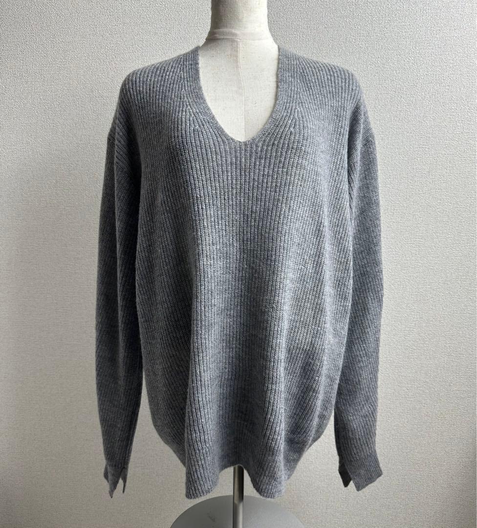 theory セオリー カシミヤ Vネック ニット グレー - メルカリ
