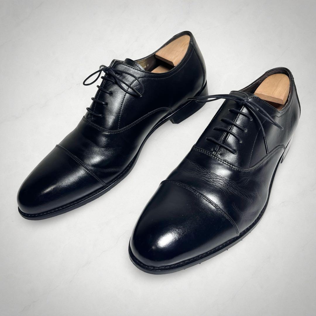 極美品✨マドラスモデロ ビジネスシューズ ストレートチップ 黒 モデロ MODELLO 4cm4時間防水 内羽根ストレートチップドレス