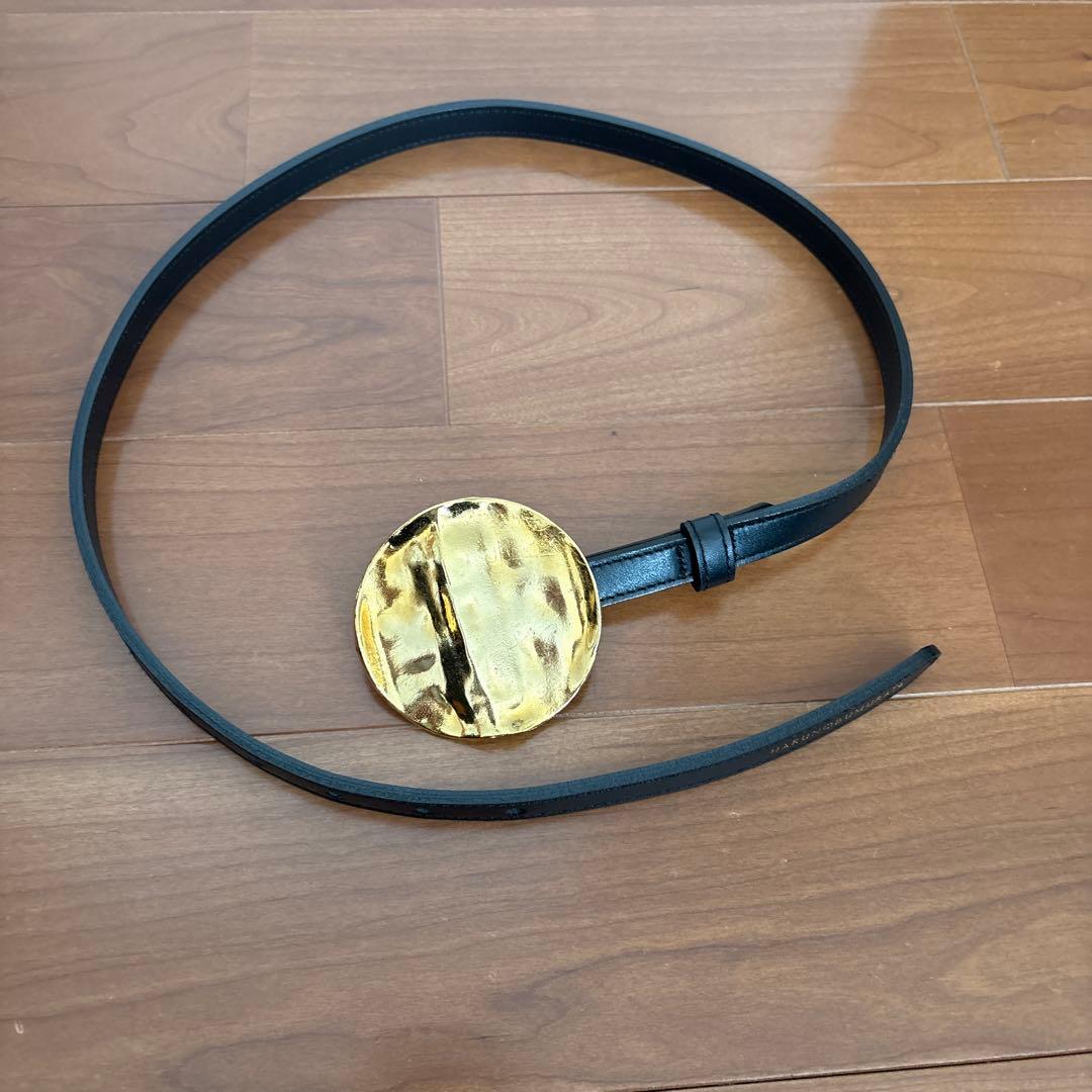 ハルノブムラタ ゴールドサークル レザーベルト