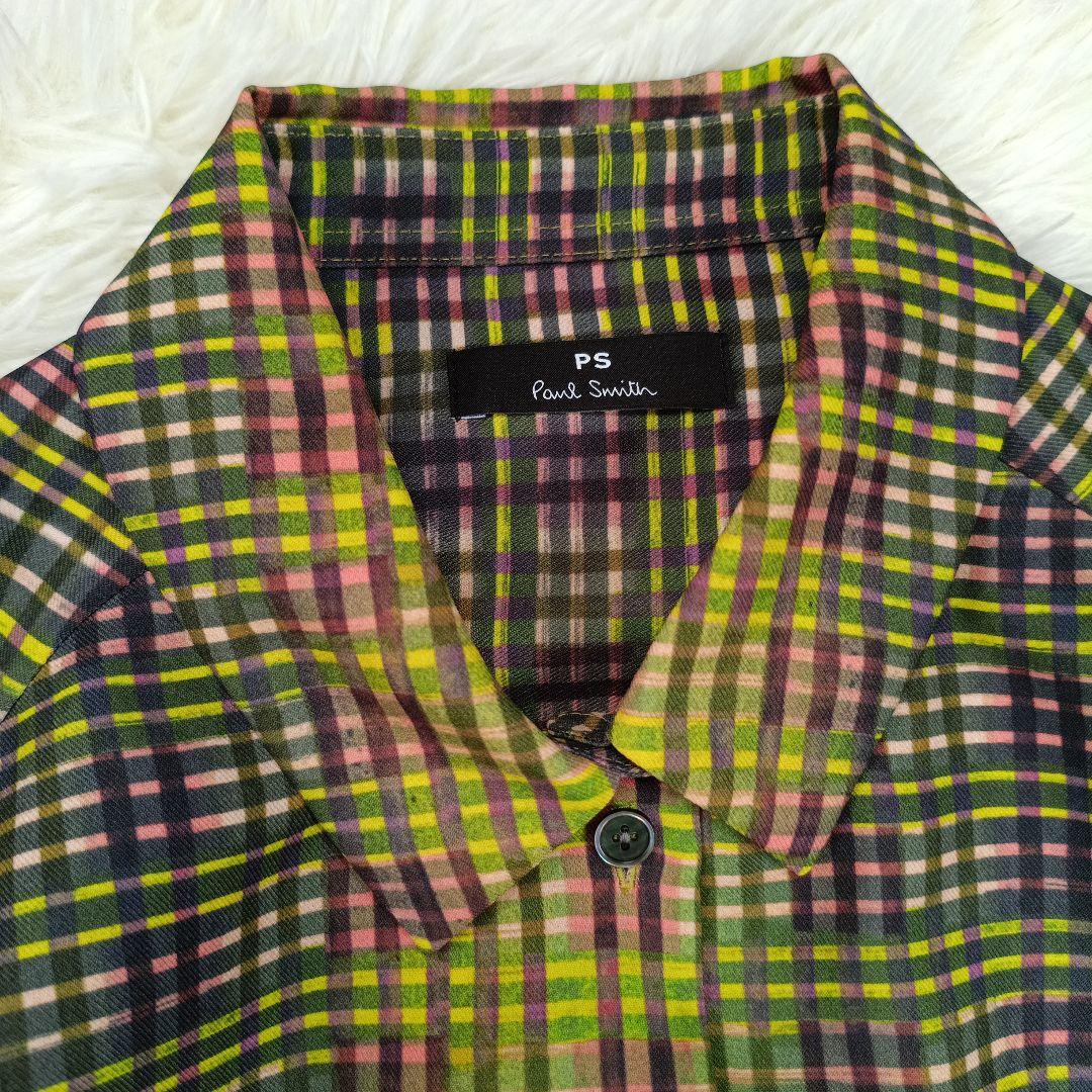 25AW極美品✨ポールスミス現行 マルチカラーチェックシャツドレス 40
