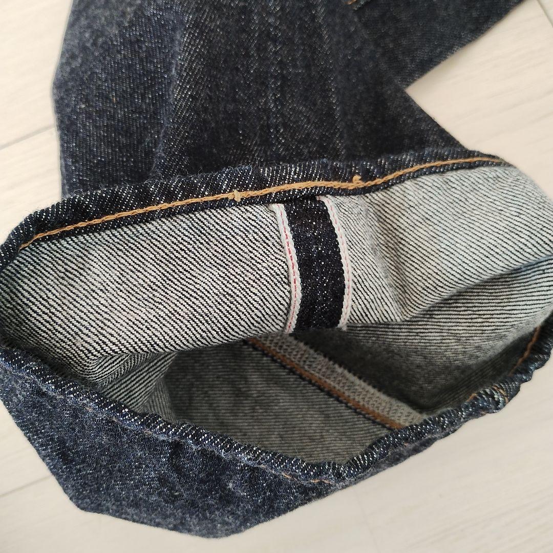 内田縫製 レインボーデニム 日本製 インディゴ 赤耳 新品未使用