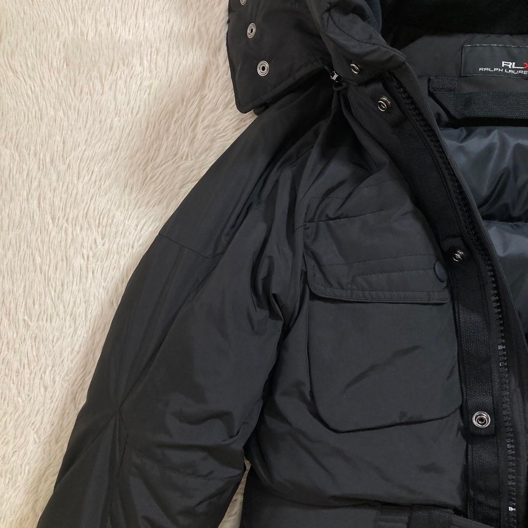 美品 RLX ラルフローレン ダウンジャケット ベルト付き 撥水加工 定価9