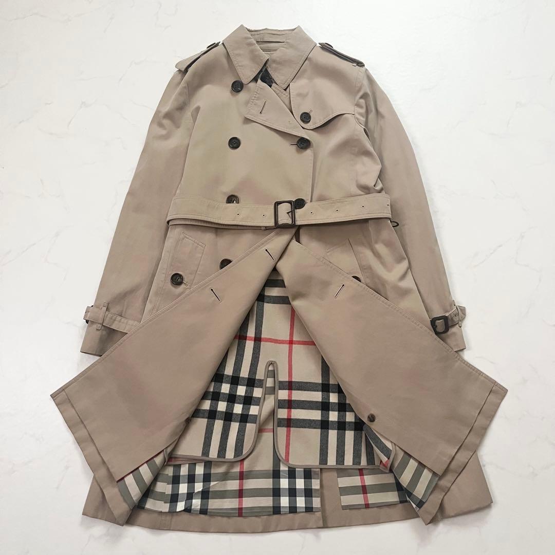 希少XL バーバリーロンドン トレンチコート メガチェック ベージュ