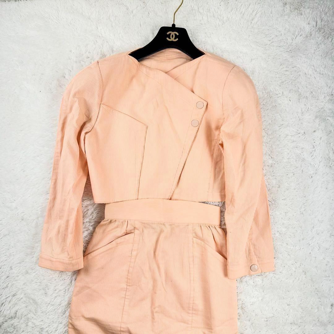 ティエリーミュグレー　セットアップ スカート　ジャケット　フォーマル　ピンク　M