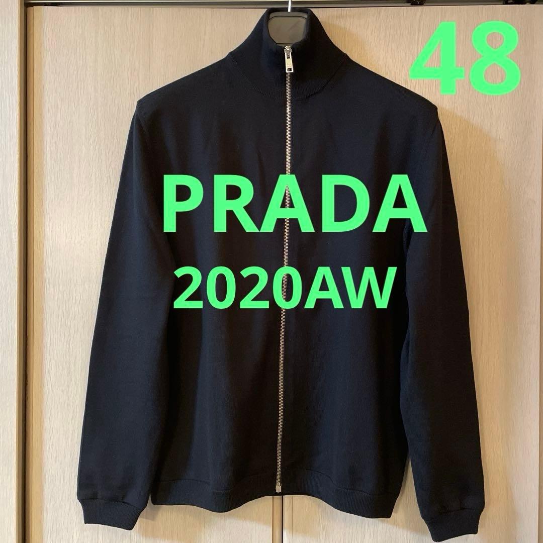 超得‼️PRADA★プラダ★ジップニット★48★黒★ウールカーディガン★20AW 超得‼️PRADA☆プラダ☆ジップニット☆48☆黒☆ウールカーディガン