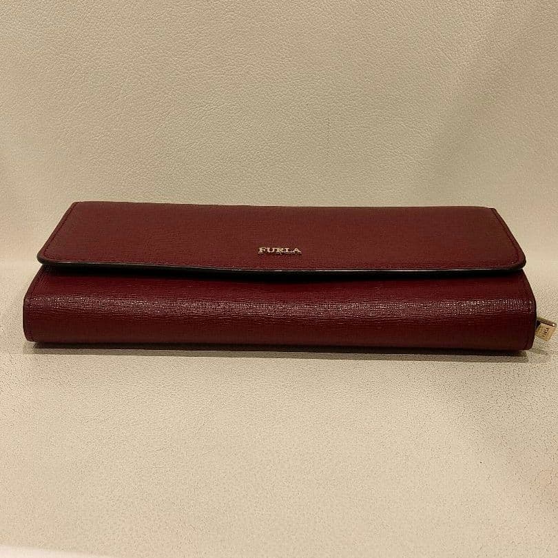 一度使用のみ極美品 FURLA 長財布 バビロン ワインレッド 箱付き