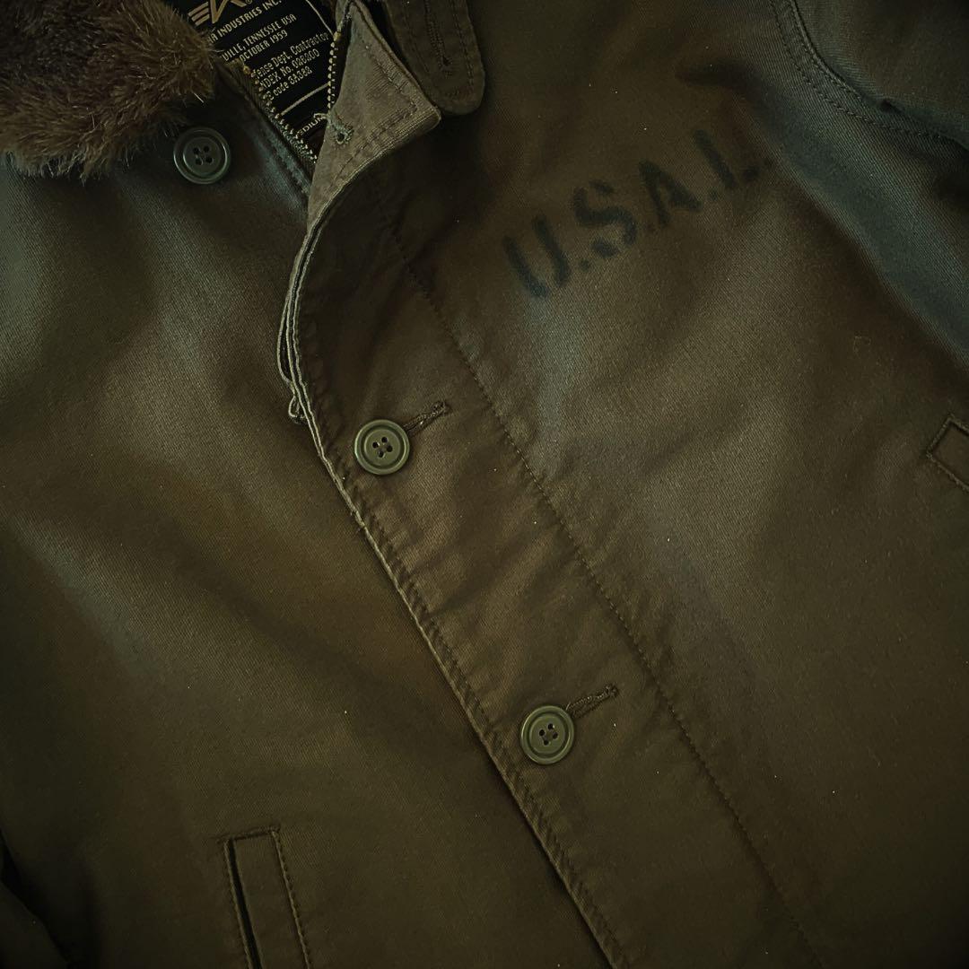 訳あり格安』ALPHA INDUSTRIES(アルファ)N-1デッキジャケット - メルカリ