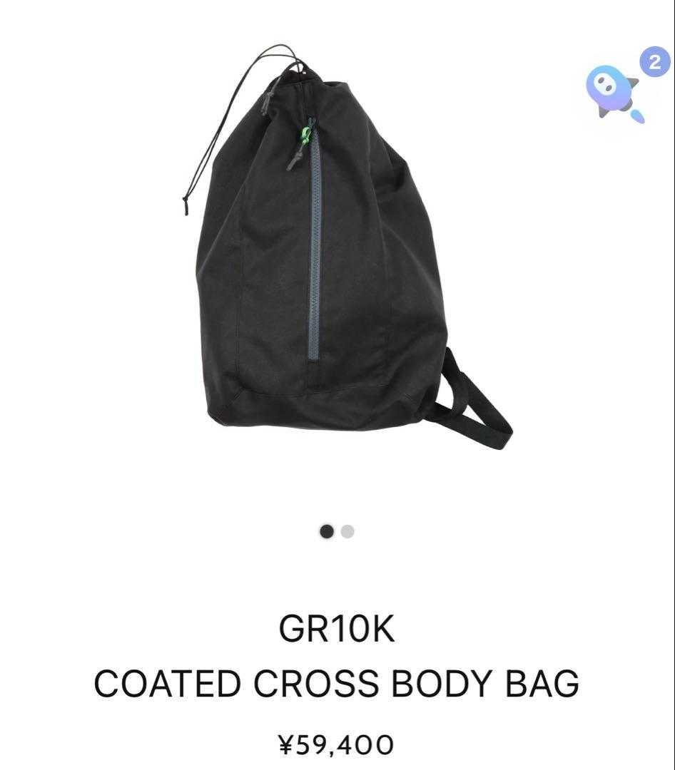 今季！GR10K COATED CROSS BODY BAG