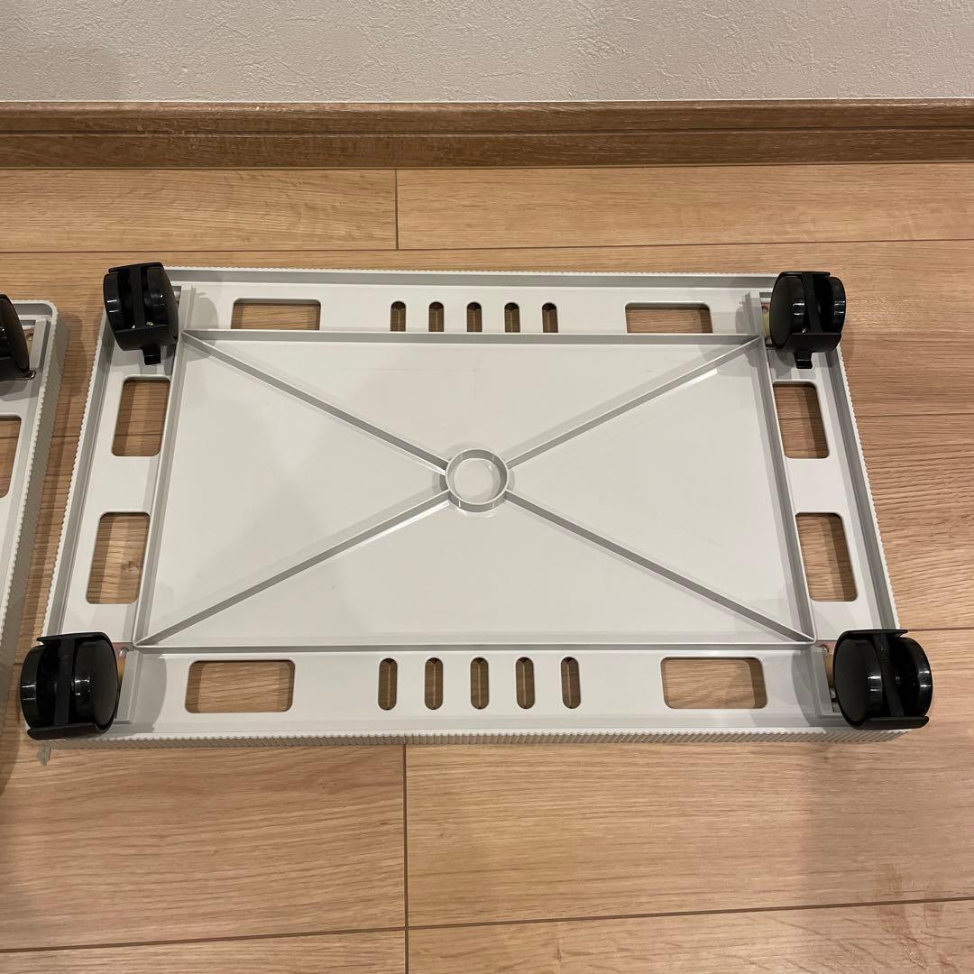 美品】タッパーウェア マルチオーガナイザーワイド用 キャスター付き