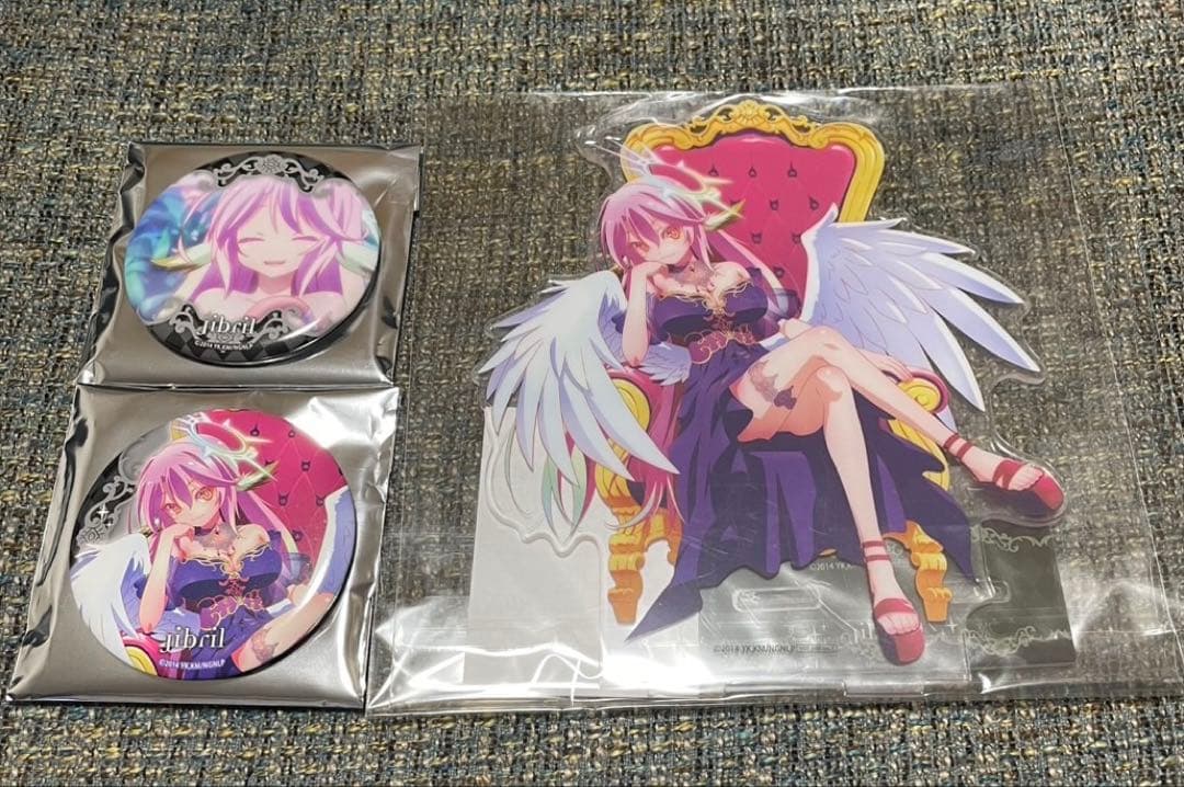 ノーゲーム・ノーライフ ラッキー缶バッジ BOX アクリルスタンド