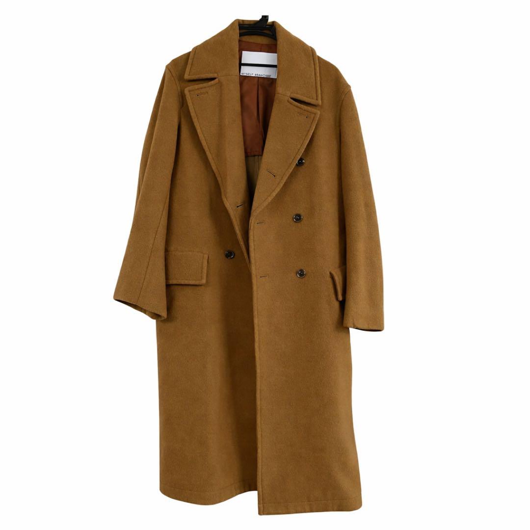 ブラウン ダブルブレスト チェスターコート - メルカリ