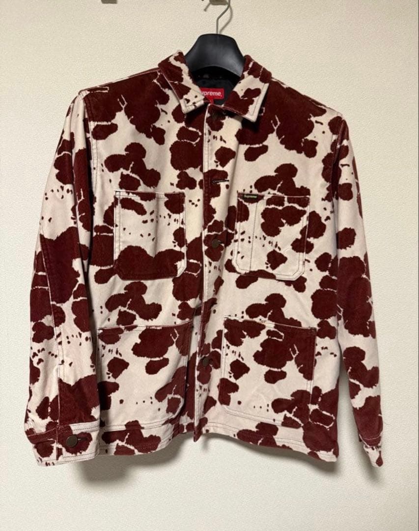 supreme velvet chore coat ロマネスコ着用 - メルカリ