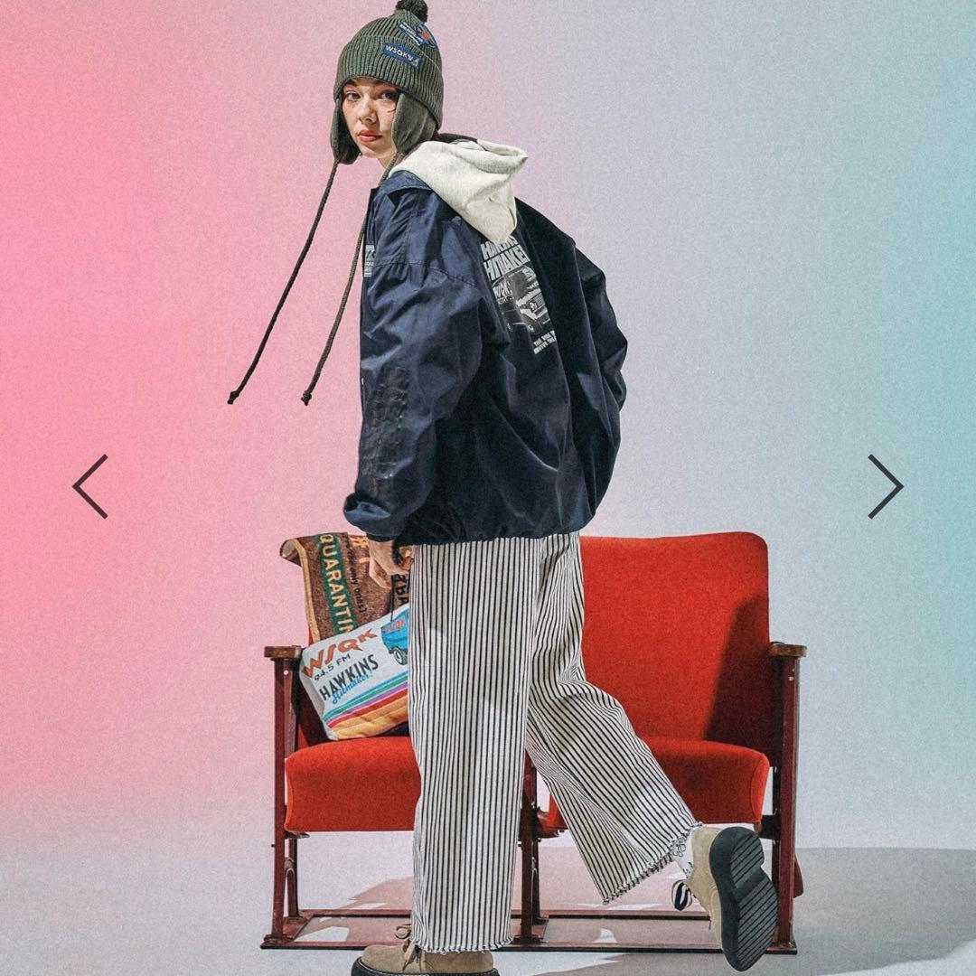 金曜日まで【ニコアンド✗﻿ストレンジャーシングス】コーチジャケット